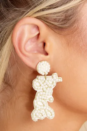 Call Me Mrs Pearl Beaded Earrings