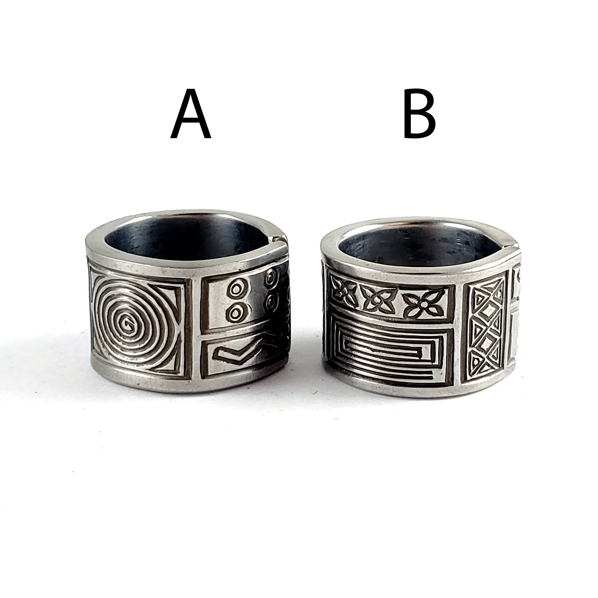 Cambridge Aztec Stainless Steel Spoon Ring