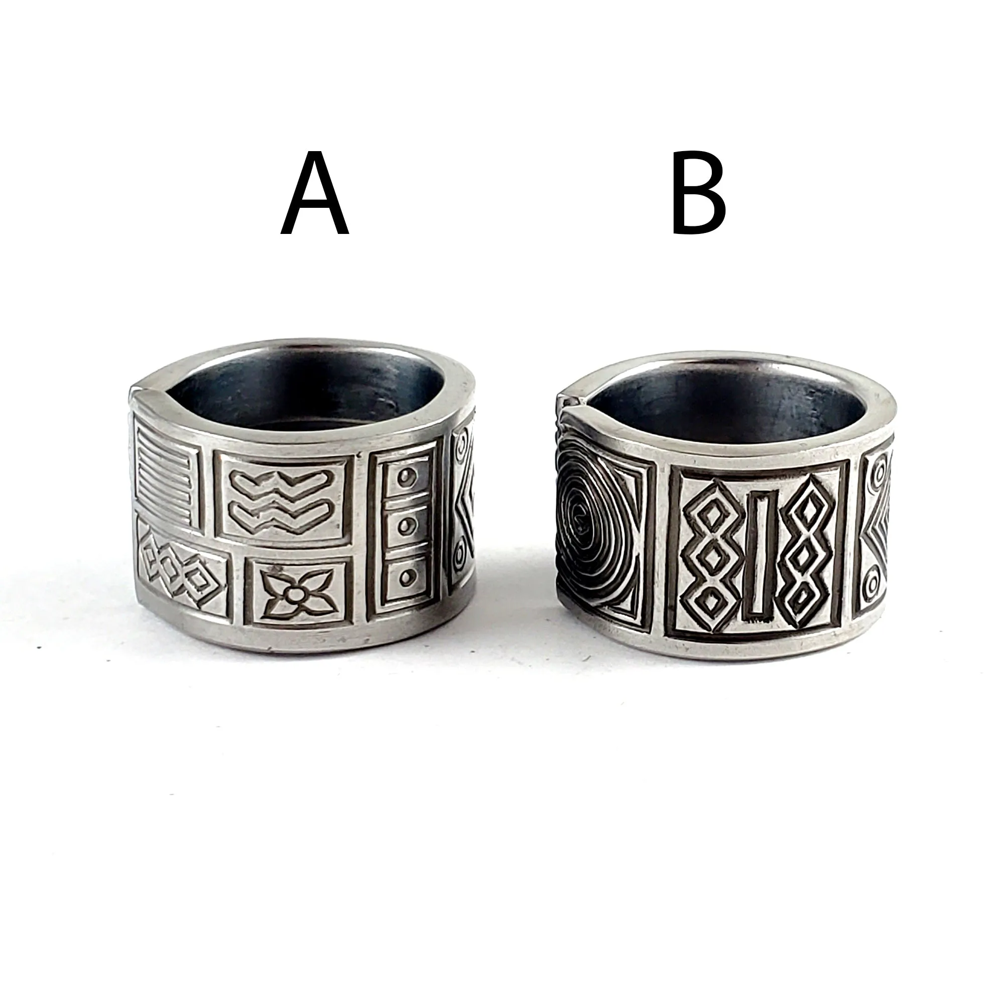 Cambridge Aztec Stainless Steel Spoon Ring