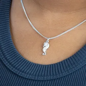 Caribbean Seahorse Pendant with Chain
