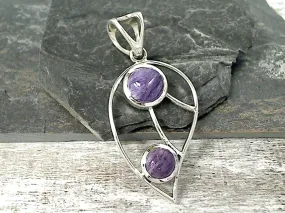 Charoite, Sterling Silver Pendant
