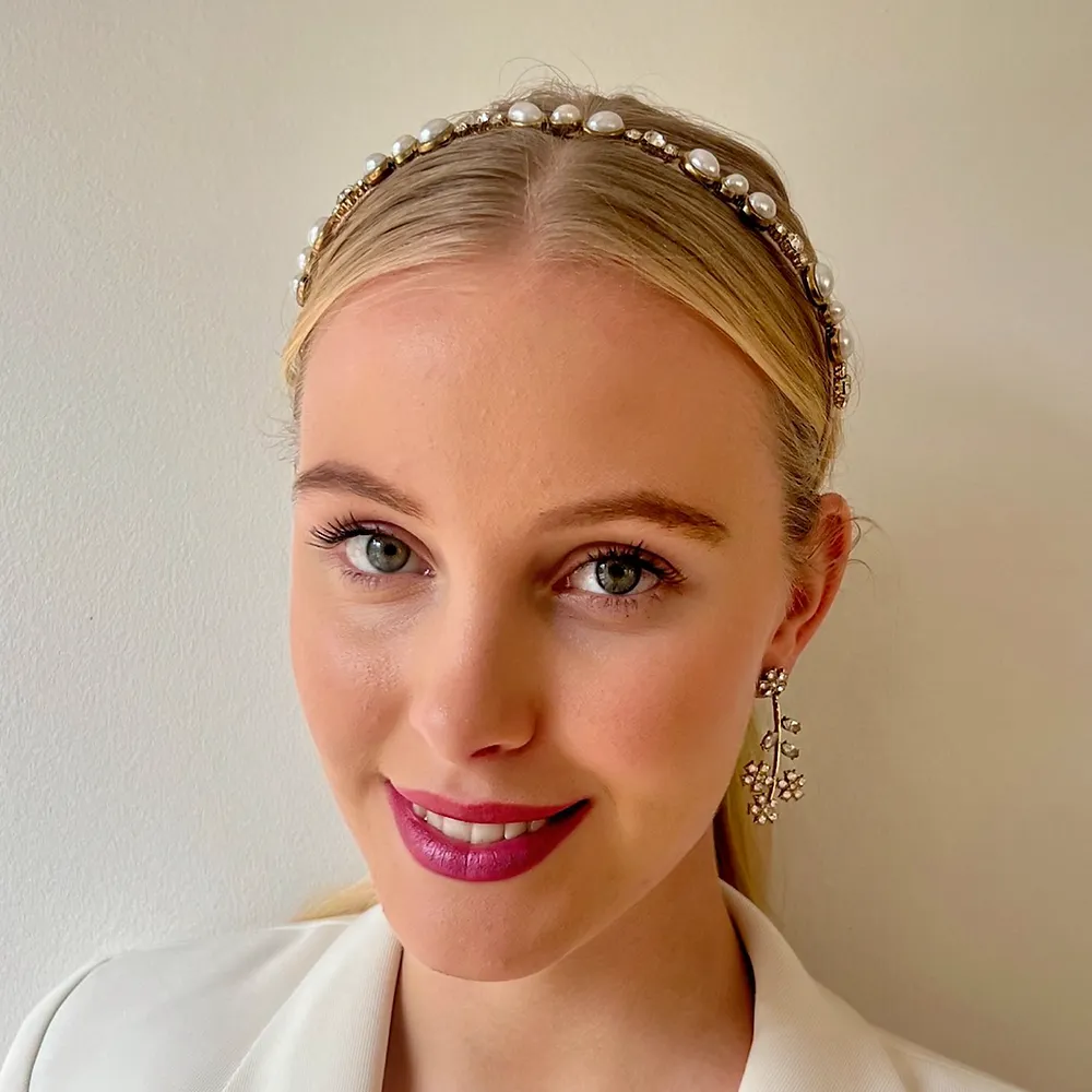 Chelsea Pearl & Crystal Headband