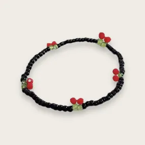 Cherry Beaded Bracelet