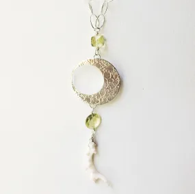 Citron Coral Eclipse Necklace