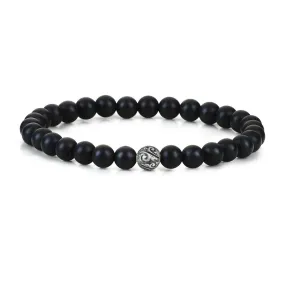 Classic Beaded Bracelet - Solid Silver