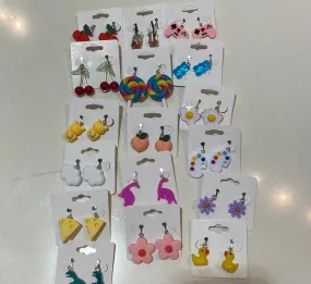 Clip On Dangle Earrings Assorted