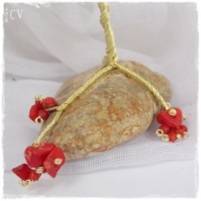 Coral Wire Tree Sculpture