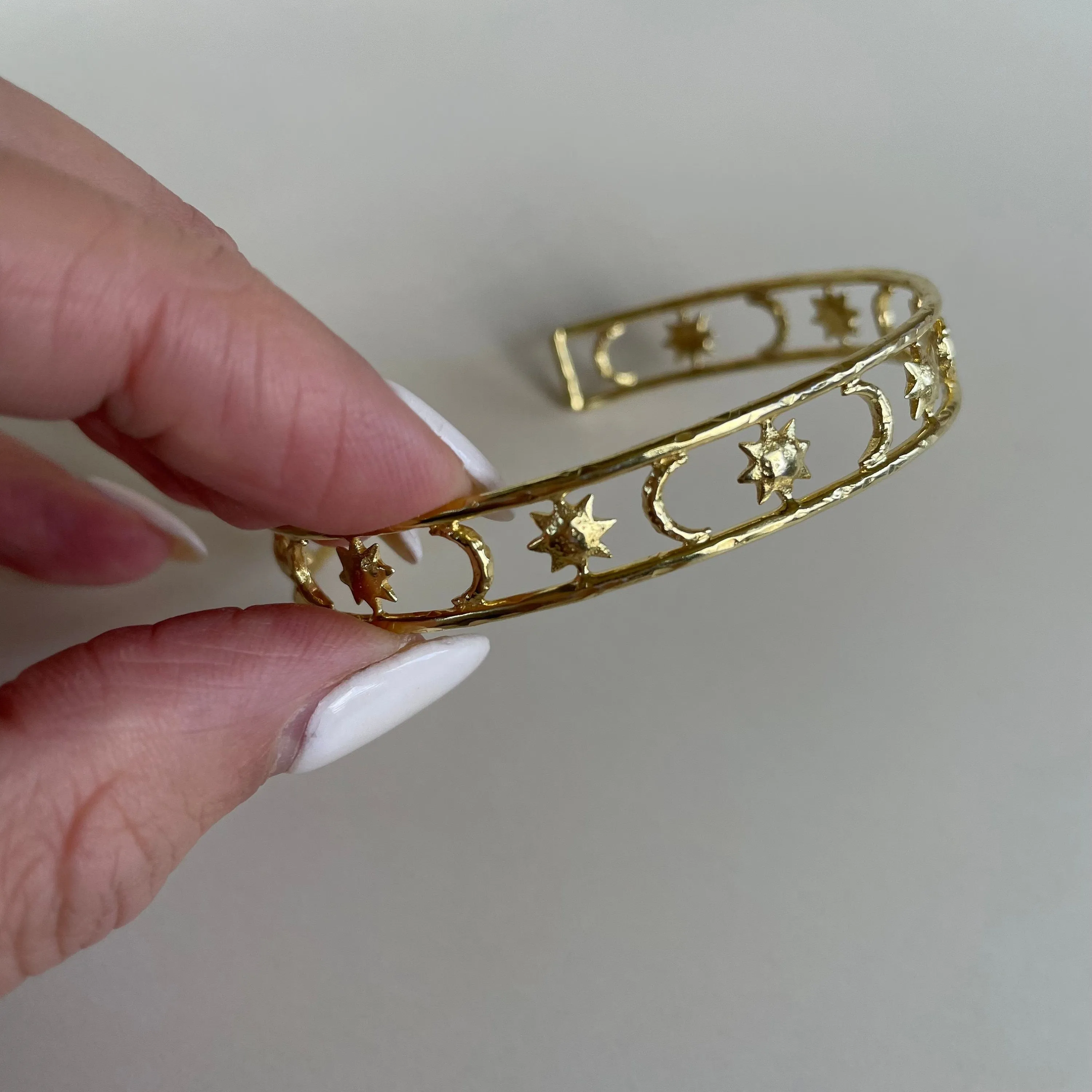 Cosmic Lover 14K Gold Bangle