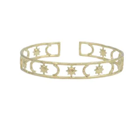 Cosmic Lover 14K Gold Bangle