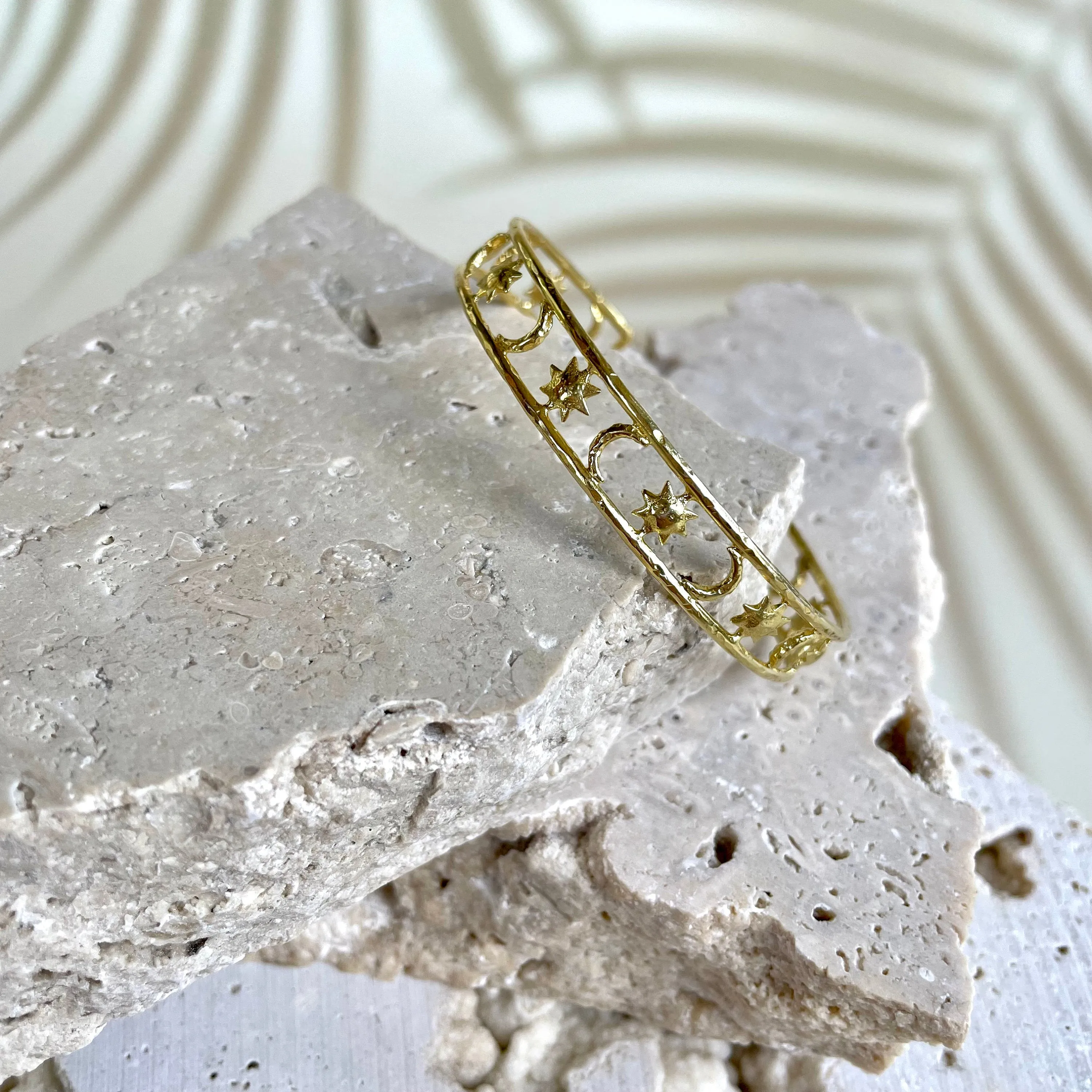 Cosmic Lover 14K Gold Bangle