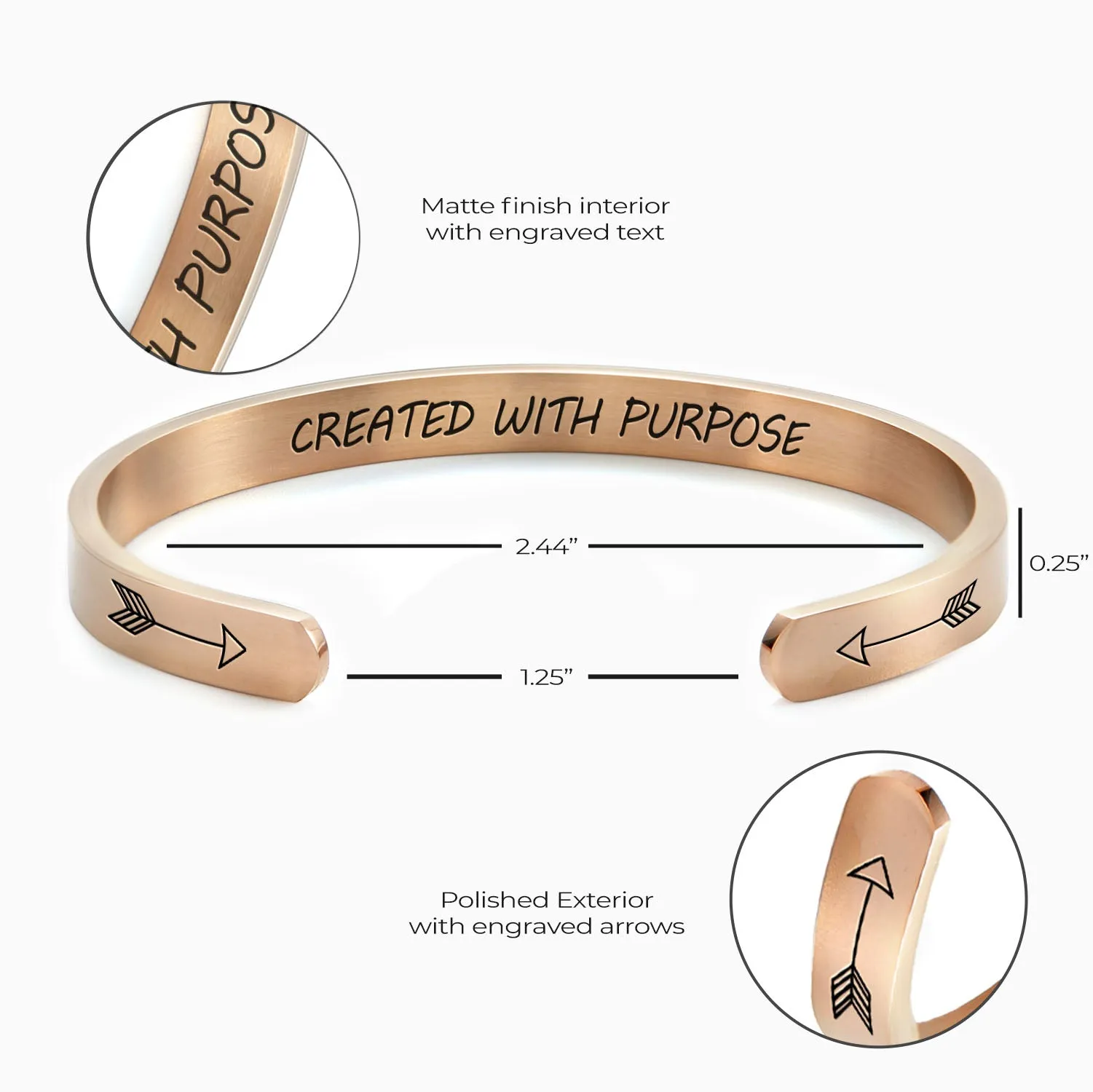 Created With Purpose Cuff Bracelet