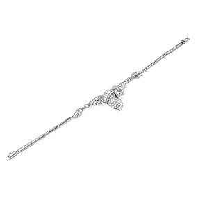 Cubic Zirconia Gemstone Silver Bracelet - New Arrival CZ Bracelet