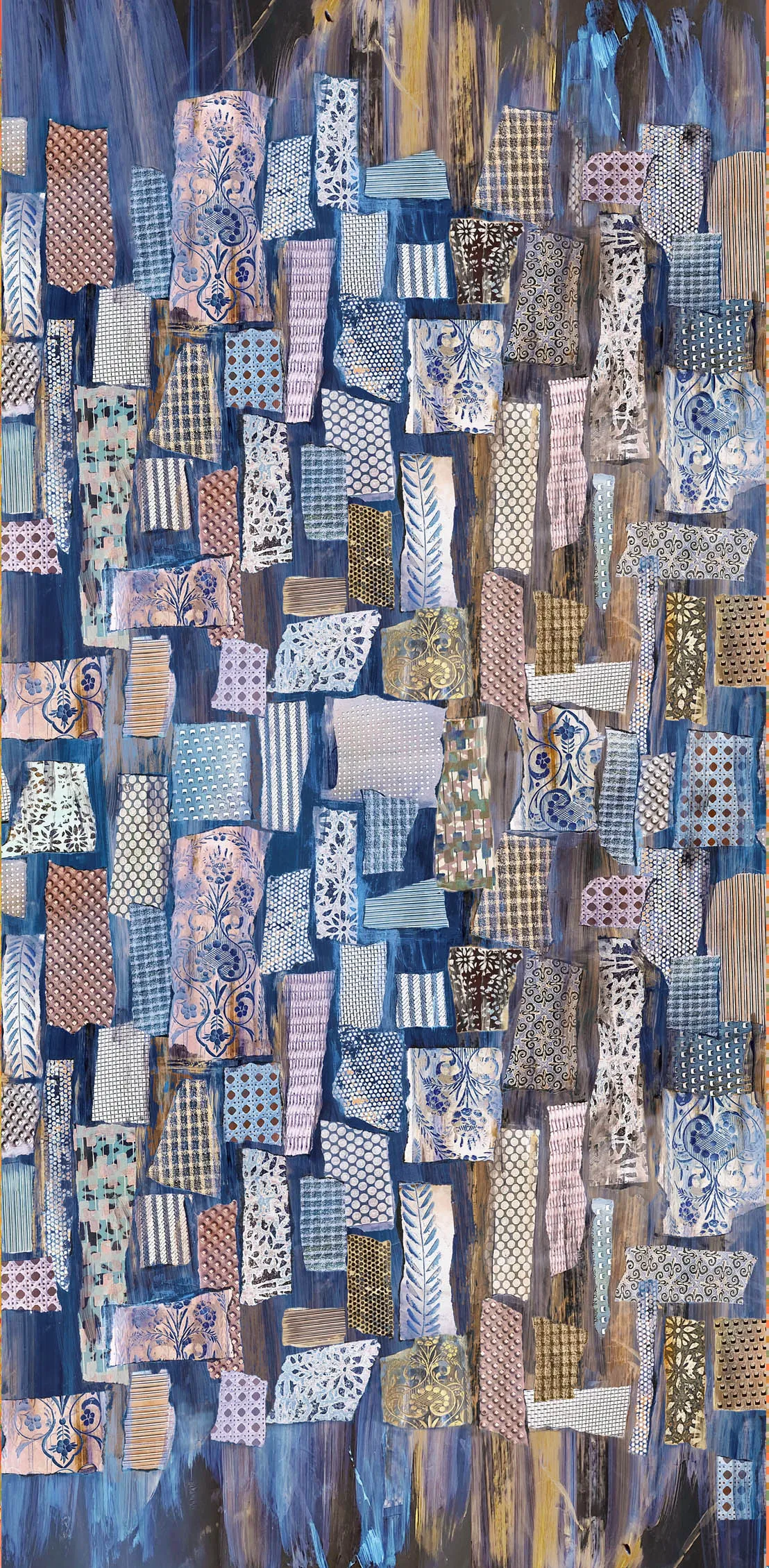 Curated Collage Cotton Scarf