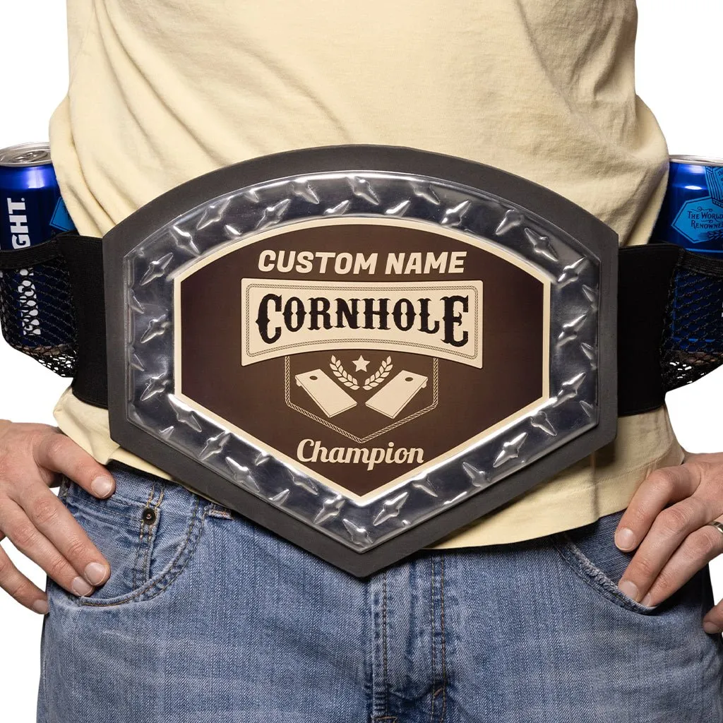 Custom Cornhole Belt - Brown