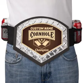 Custom Cornhole Belt - Brown