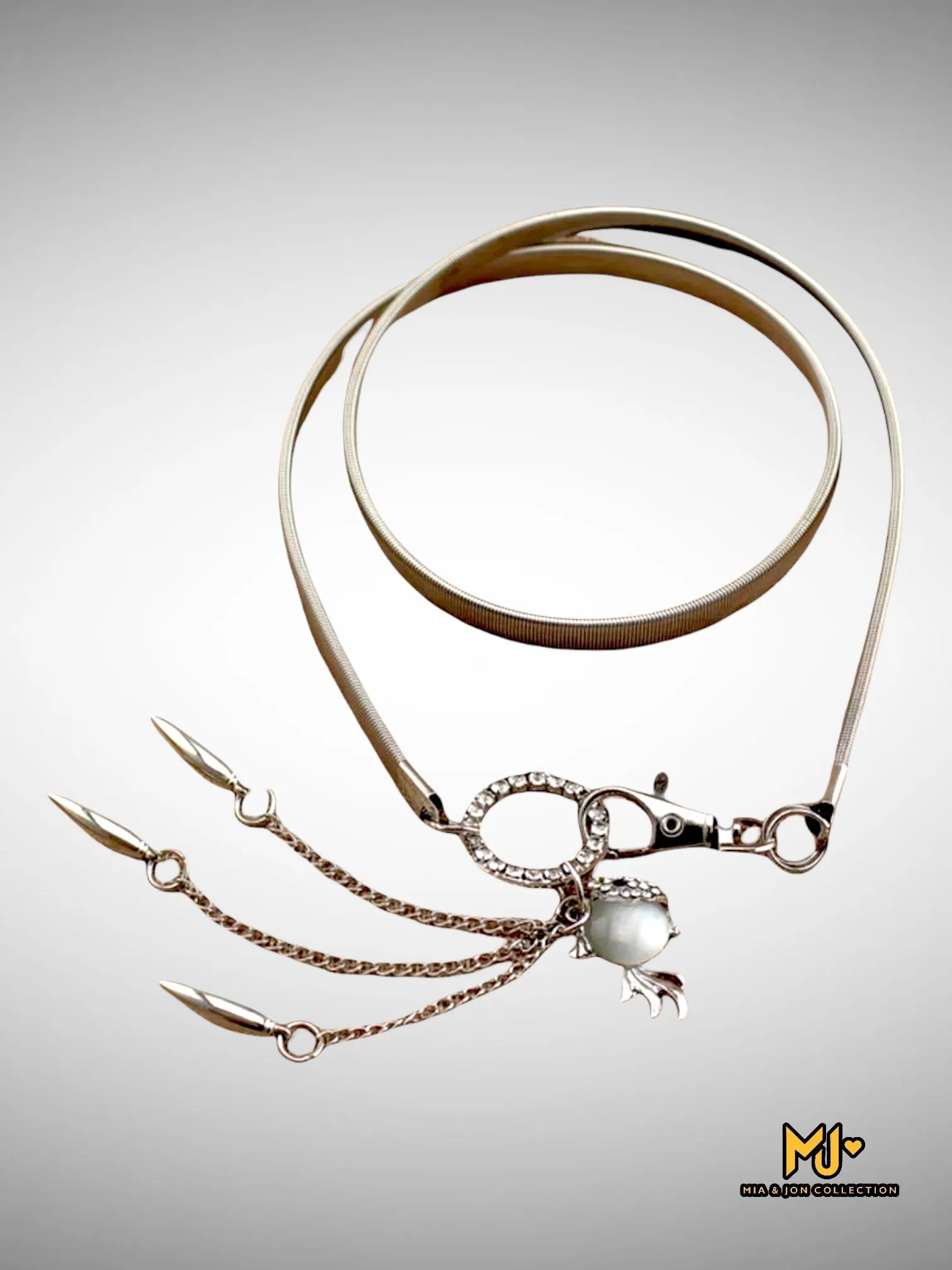 Cute Fish Charm Metal Belt