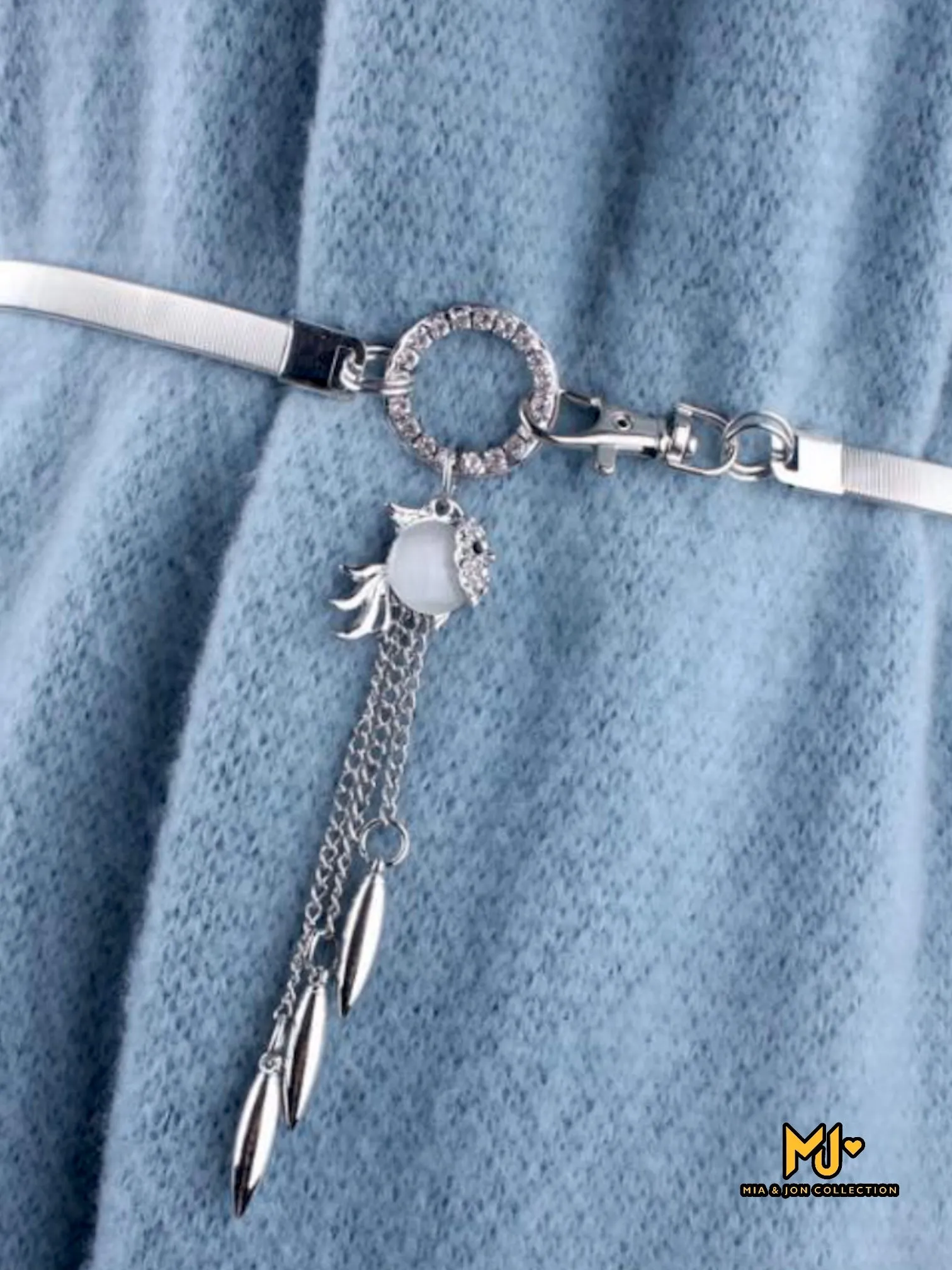 Cute Fish Charm Metal Belt