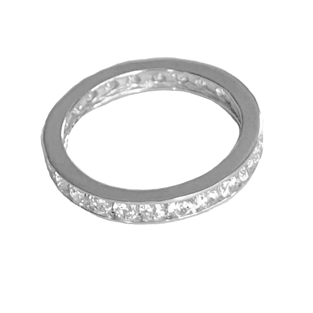 CZ Eternity Band Sterling Toe Ring