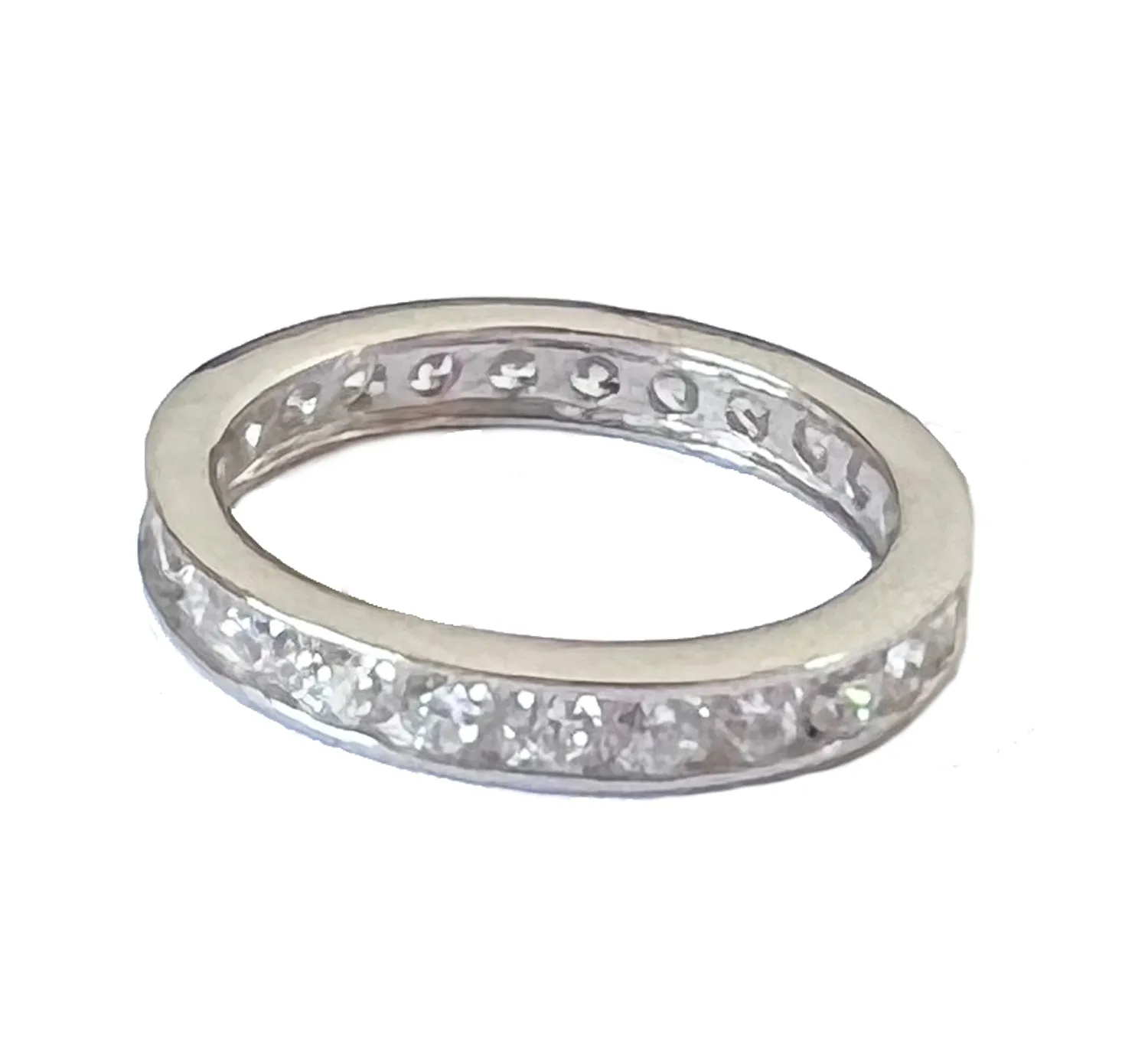 CZ Eternity Band Sterling Toe Ring