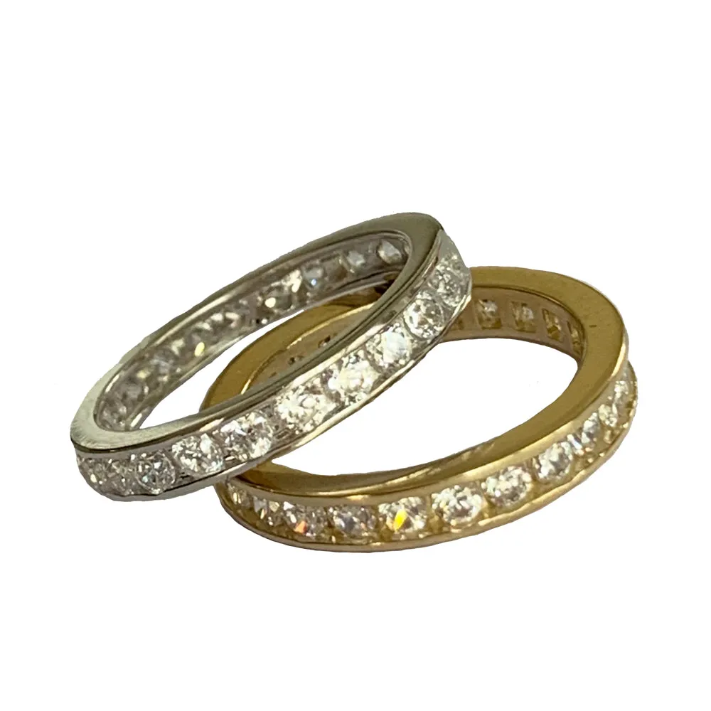 CZ Eternity Band Sterling Toe Ring