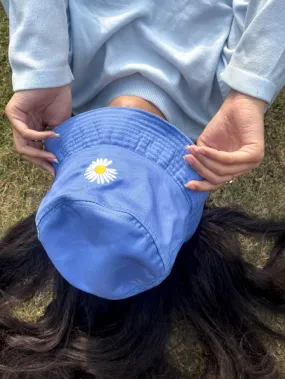 Daisy Bucket Hat| Sky Blue | Embroidered
