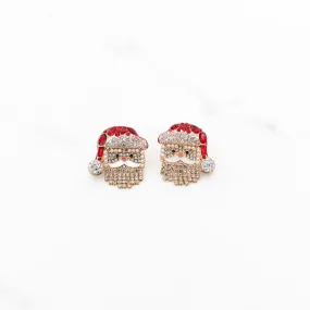 Dangle Beard Santa Earrings