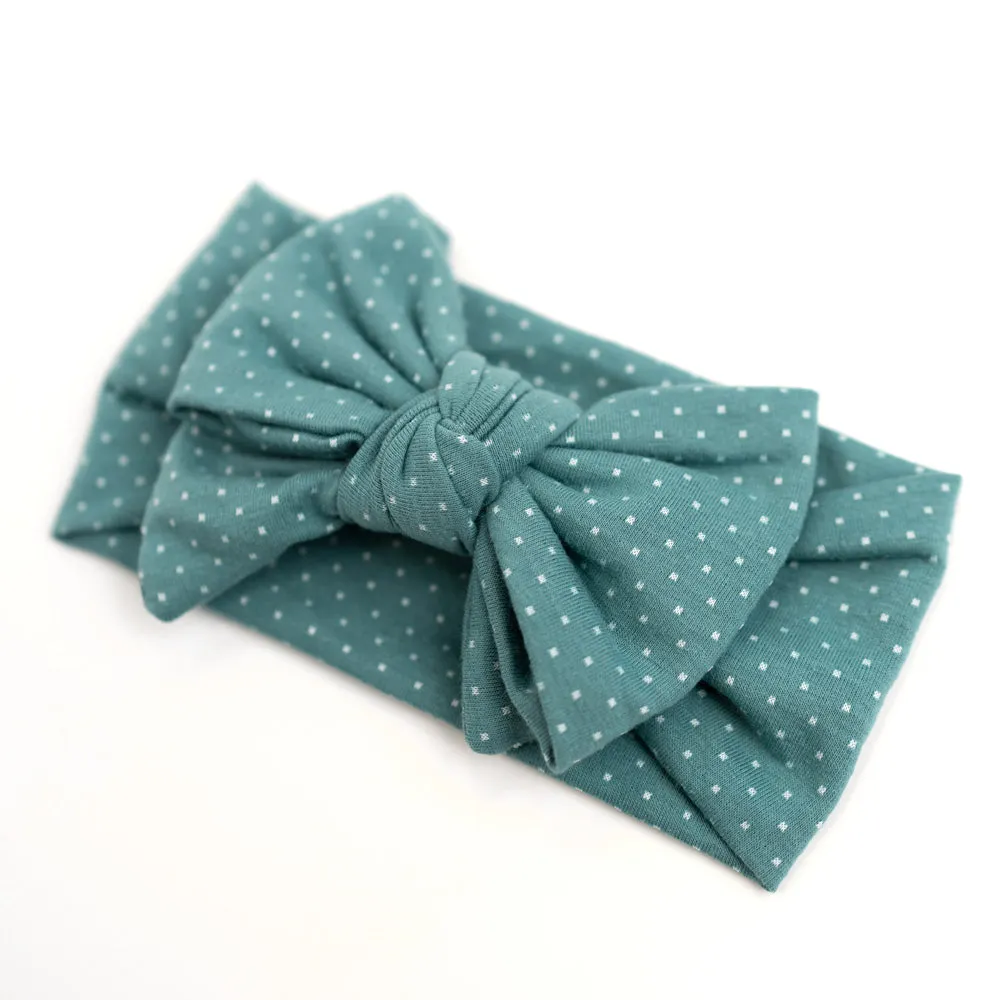 Darling Bow Headband - Ocean Mist