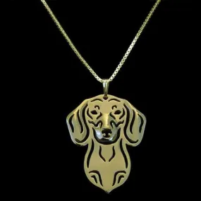 Dog Pendant Necklace - Dachshund
