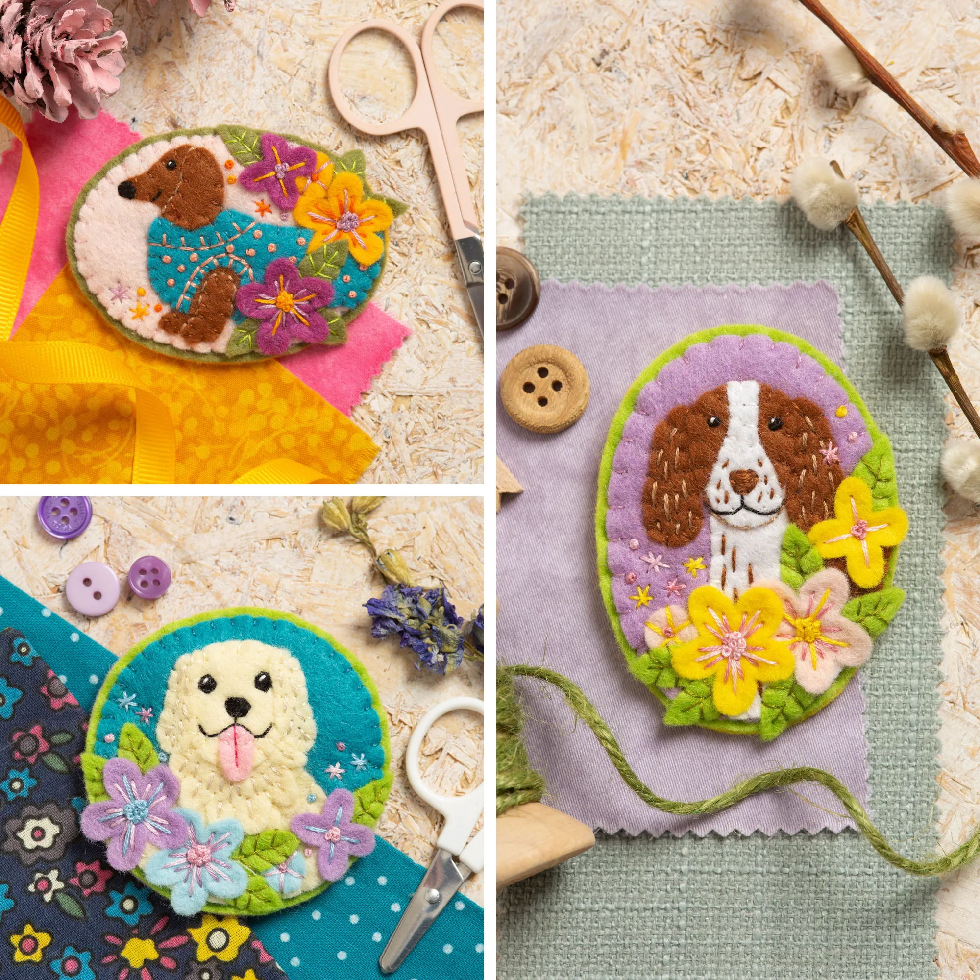 Dogs Felt Craft Kit Bundle