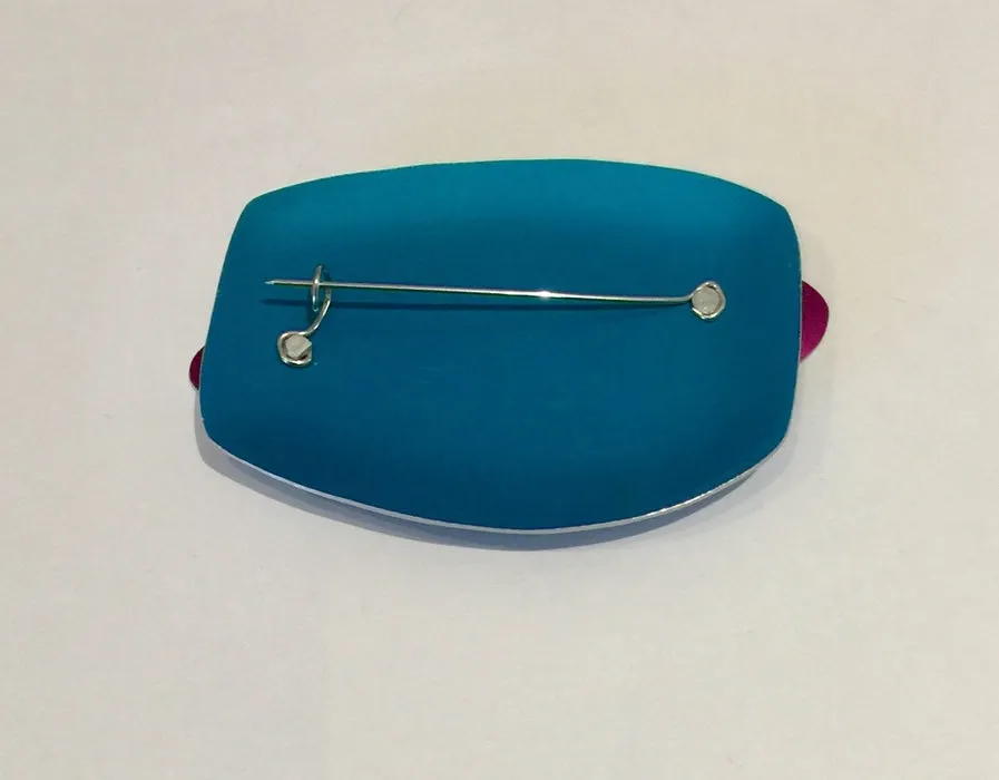 Double Brooch (Purple/Turquoise)