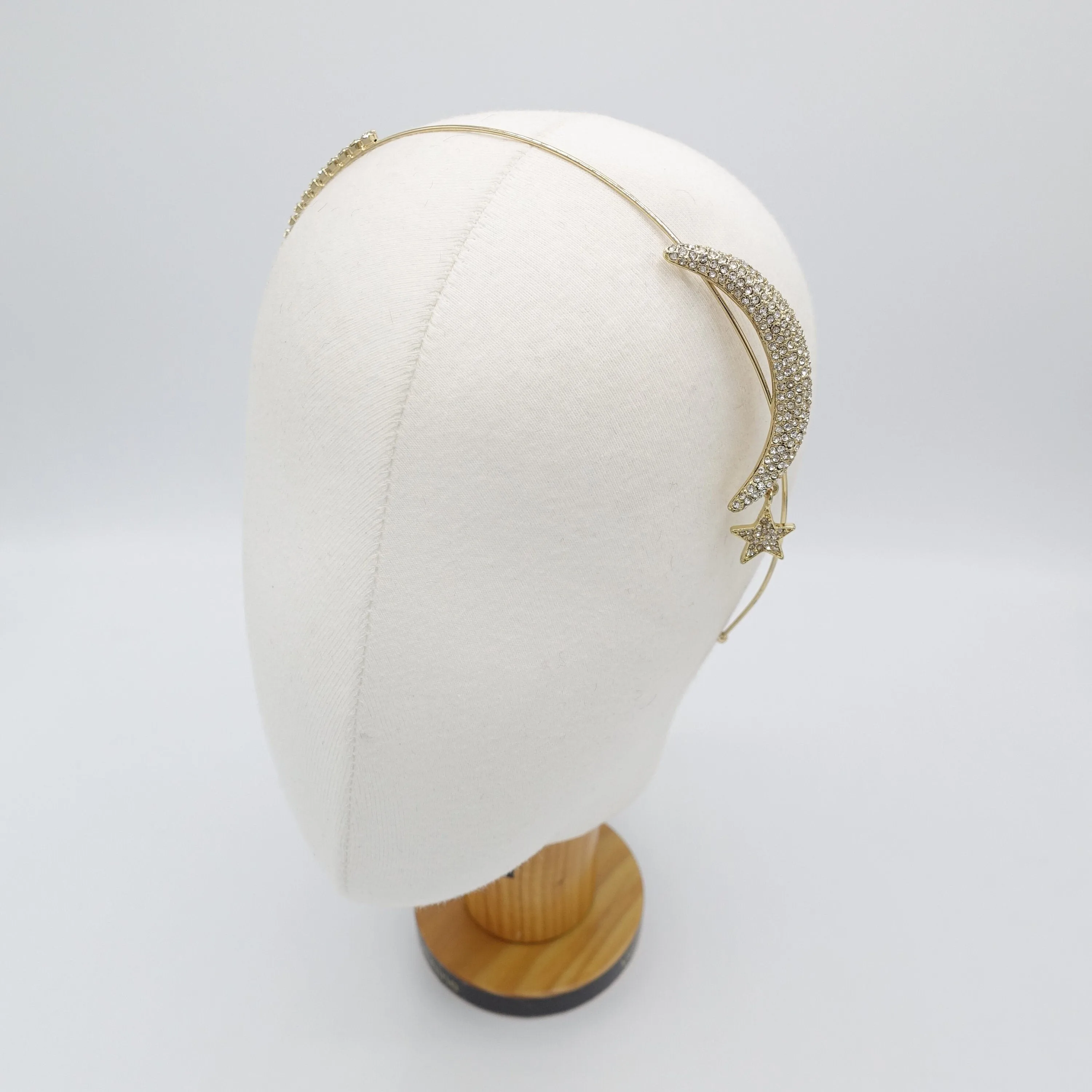 dreaming moon and star thin headband