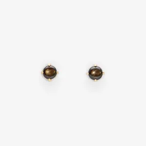 E7904SSBK | Black Star Sapphire Wisp Studs