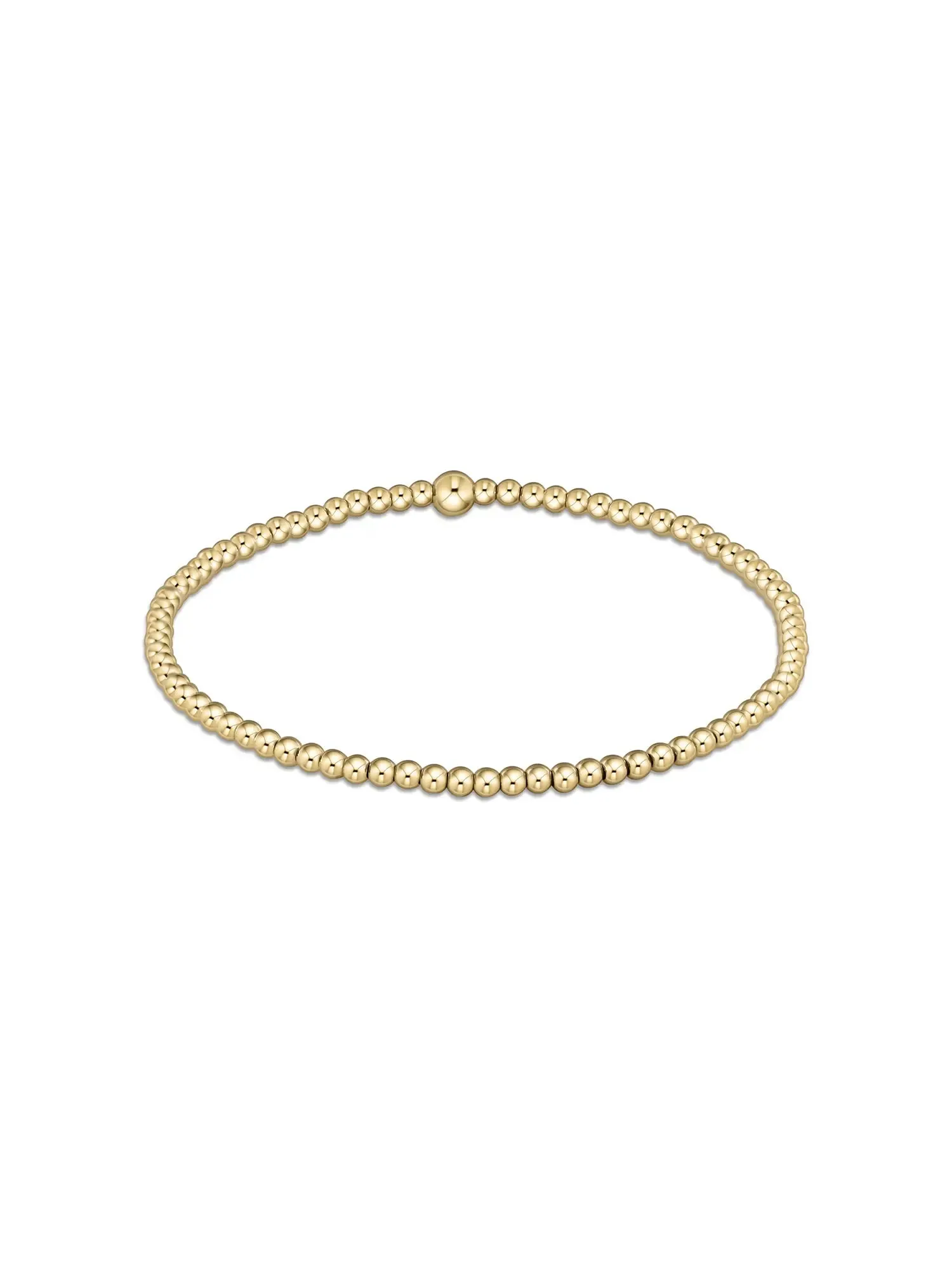 enewton Classic Gold Bead Bracelet: 2.5mm