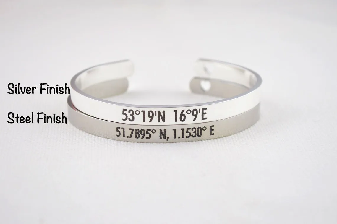 Eucharisteo - Gratitude / Give Thanks Cuff, Christian Cuff Bracelet, Stainless Steel Hypoallergenic Cuff, Christian Gifts Uplifting Bracelet