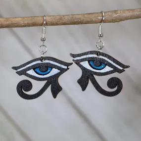 Eye of Horus Dangle Earrings by Cate's Concepts, LLC