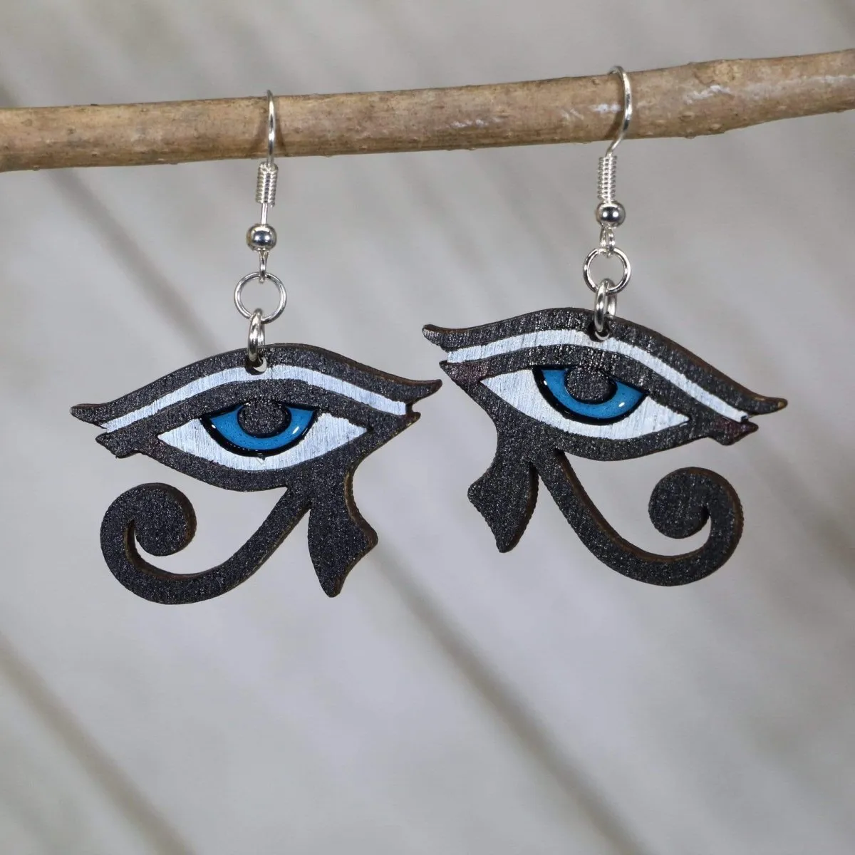 Eye of Horus Dangle Earrings by Cate's Concepts, LLC