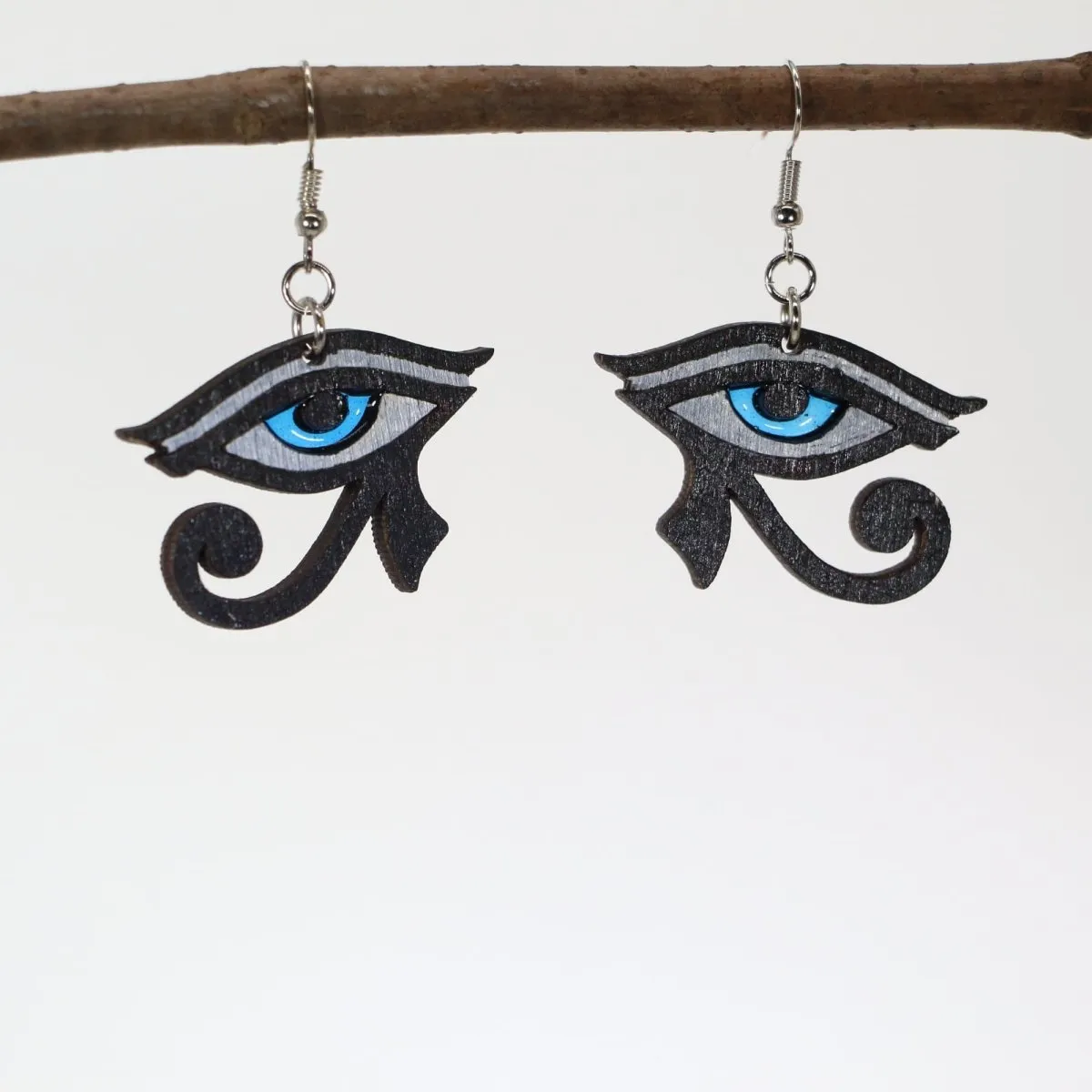 Eye of Horus Dangle Earrings by Cate's Concepts, LLC
