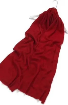 Fabucci Red  Pure Cashmere Scarf