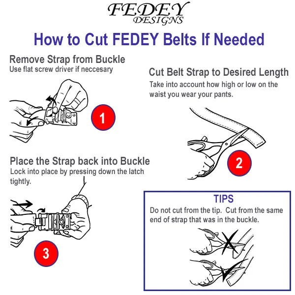 FEDEY Mens Classic Leather Ratchet Belt, Blank Canvas Automatic Buckle