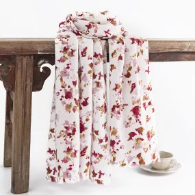 FH23-5413 floral printed winter scarf