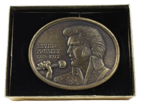 First Edition 1935 1977 Elvis Presley Belt Buckle