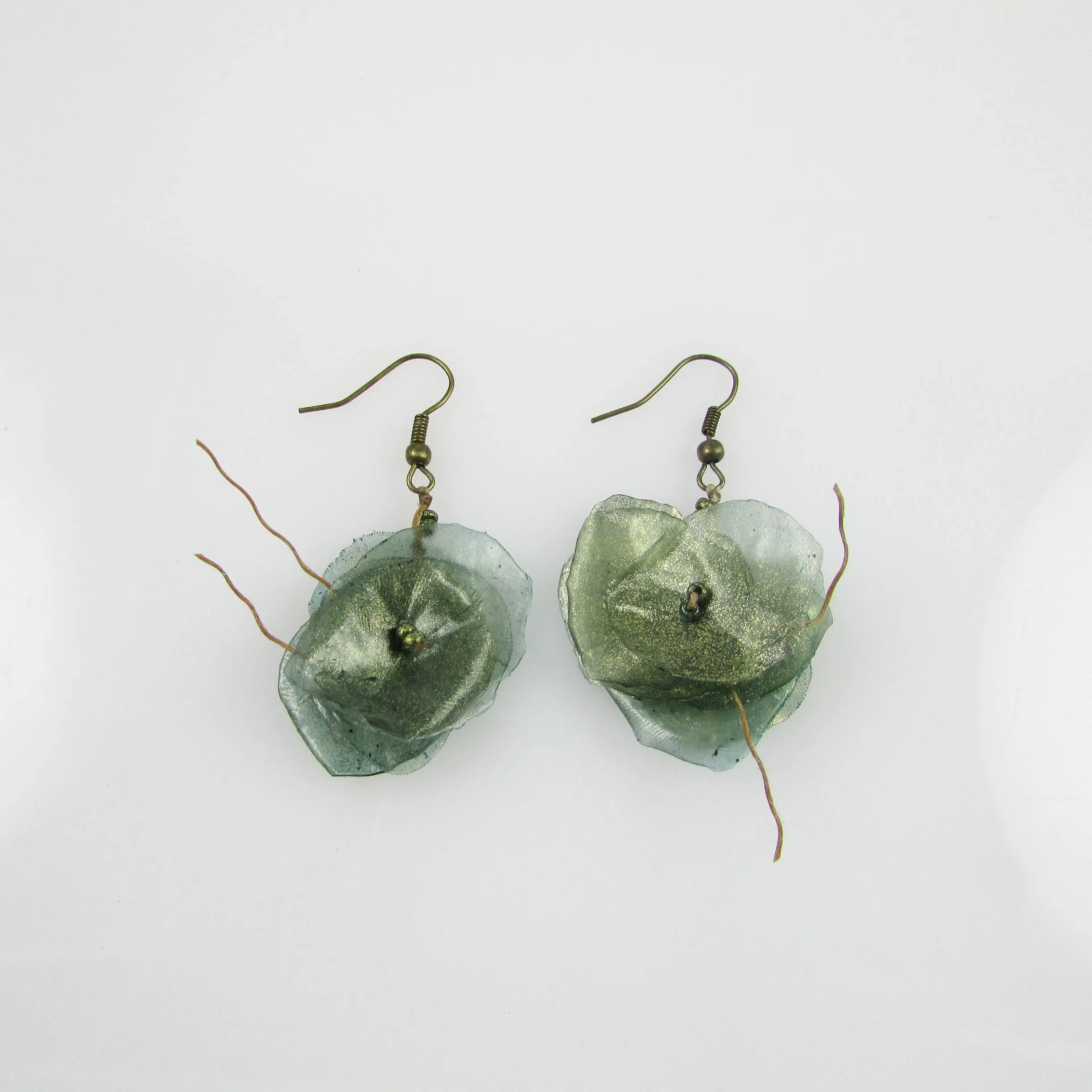 Fish Scales Earrings -Spruce