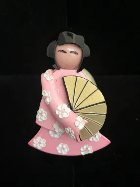 French Resin Geisha Magnet