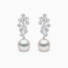 Glitz 18K Gold South Sea Pearl and Diamond Brilliance Earrings
