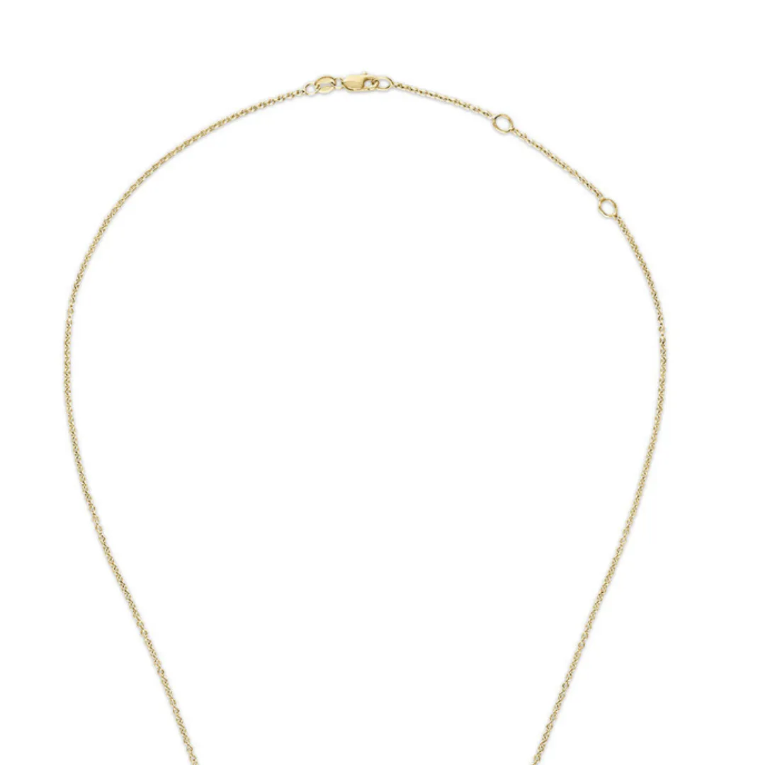 Gold Midi KAPOW! Necklace: Blue Sapphire