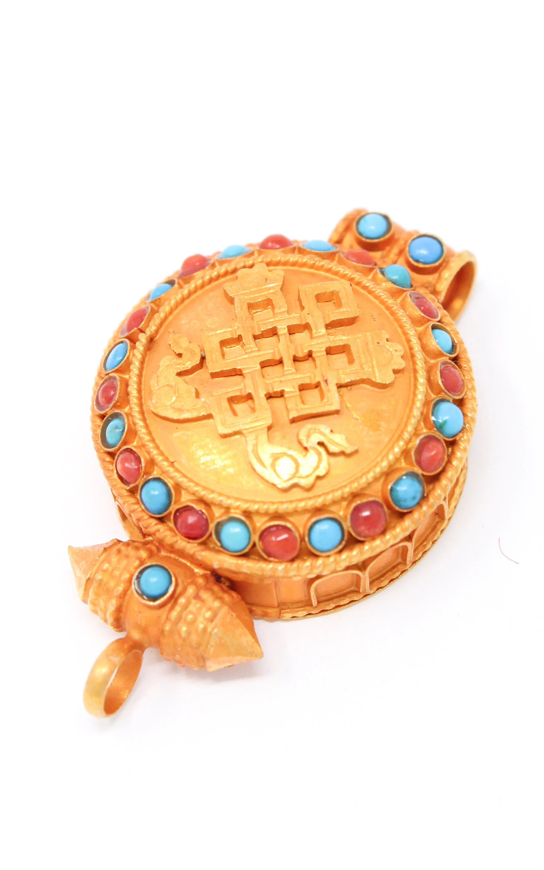 Gold Plated Endless Knot Locket