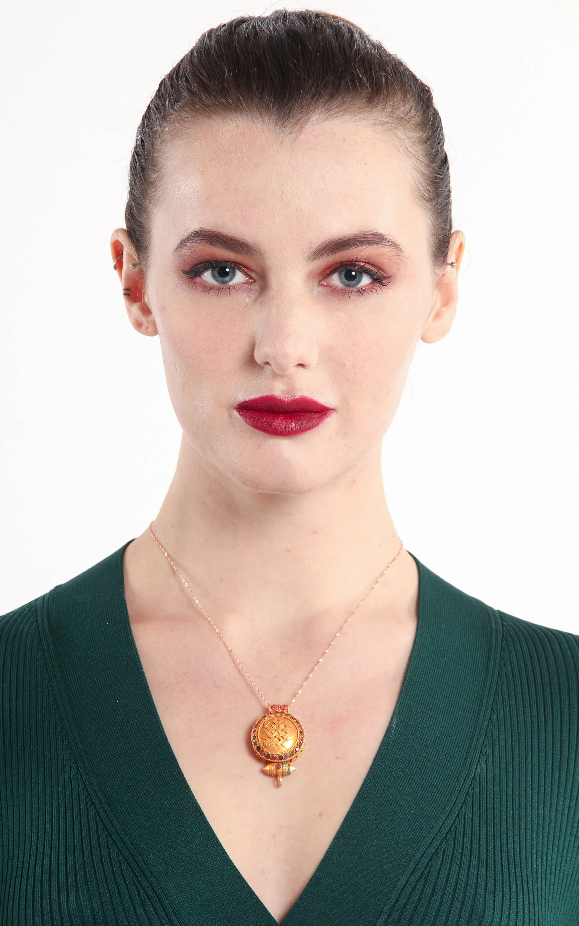 Gold Plated Endless Knot Locket
