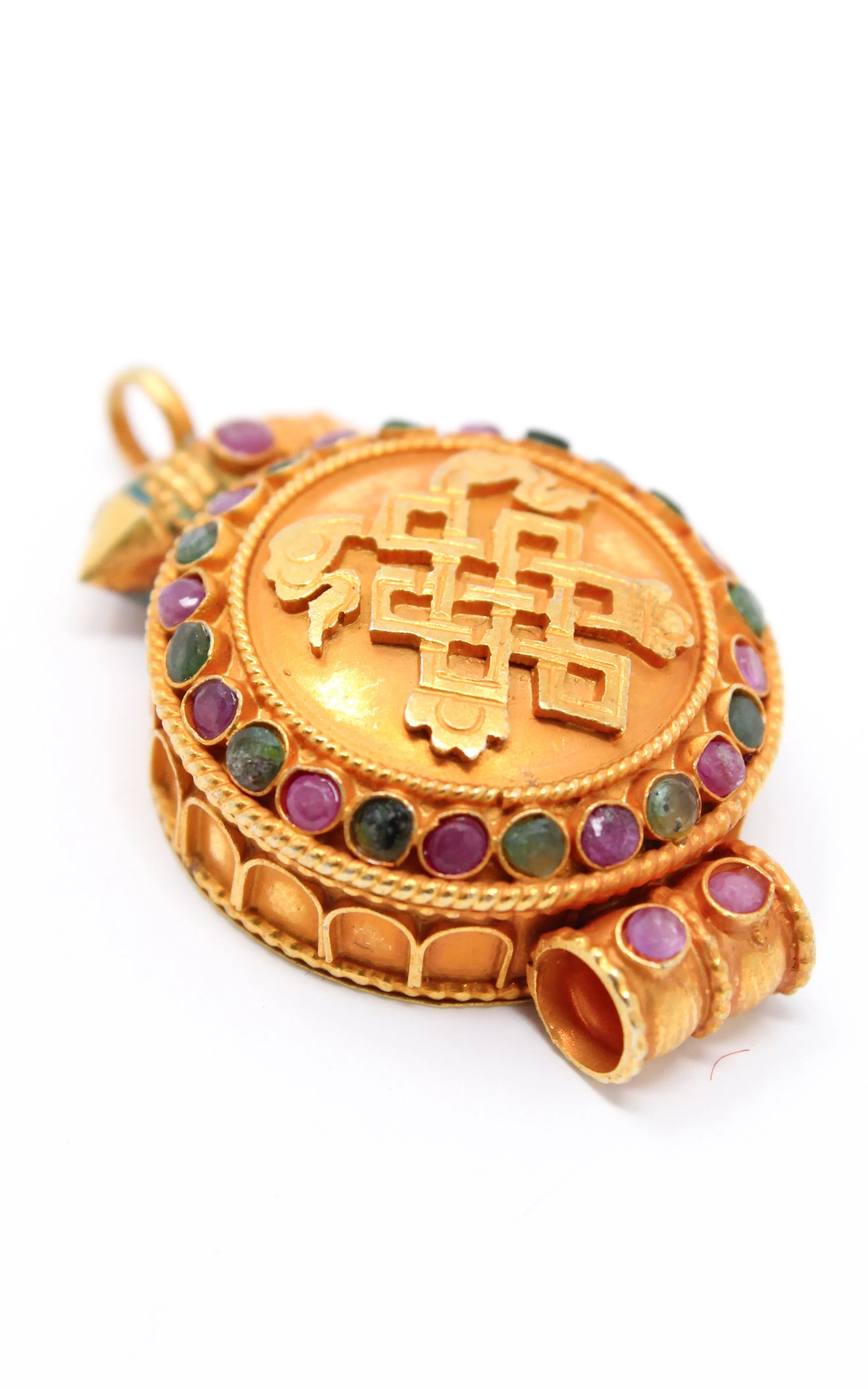 Gold Plated Endless Knot Locket