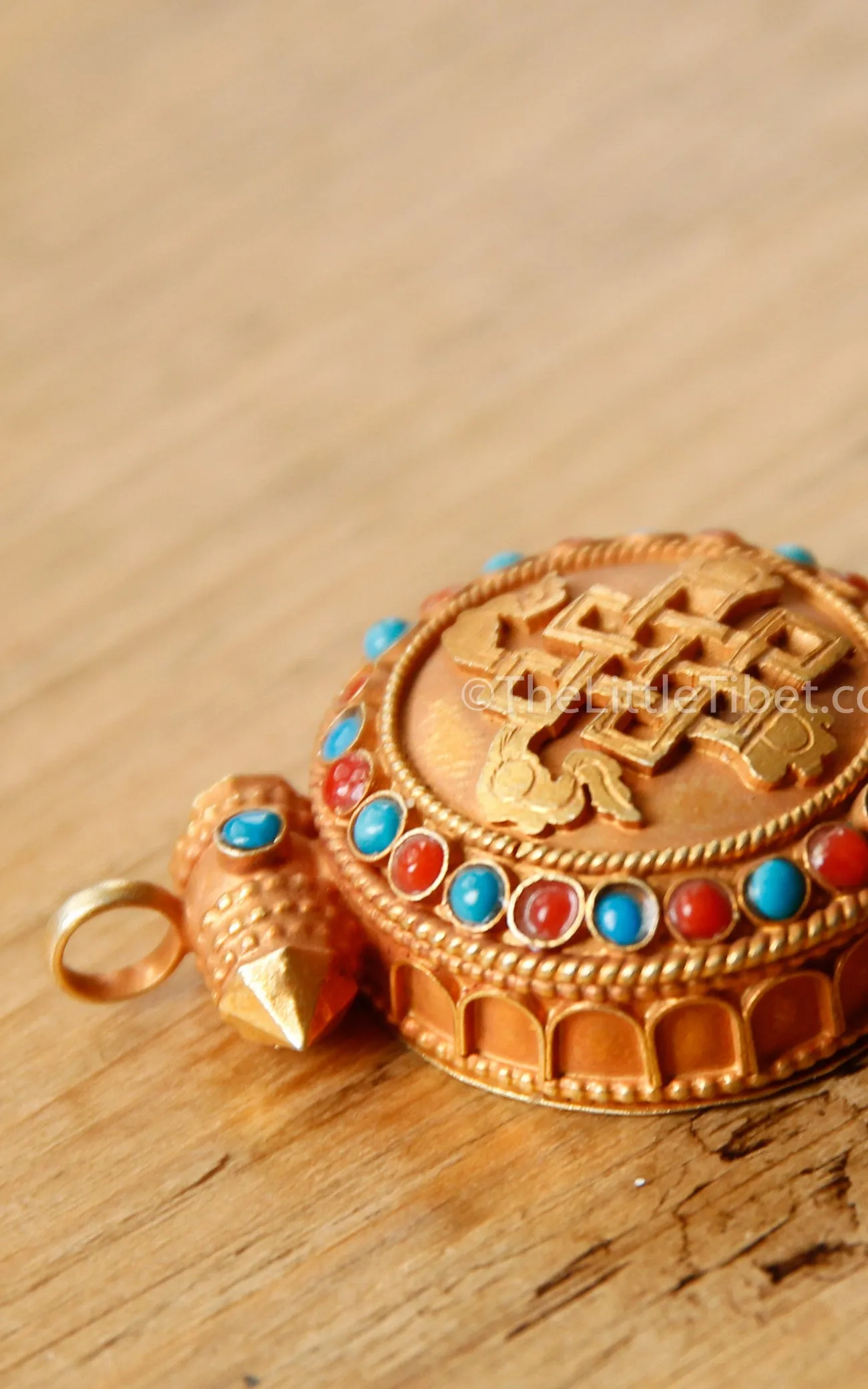 Gold Plated Endless Knot Locket