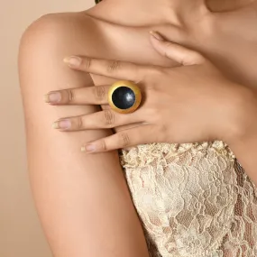 Gold Plated Geometric Pattern Ring